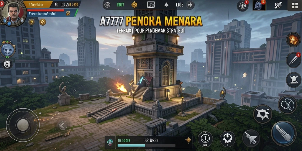 Tampilan gameplay A7777 yang mendebarkan di dalam dunia Tower Defense.