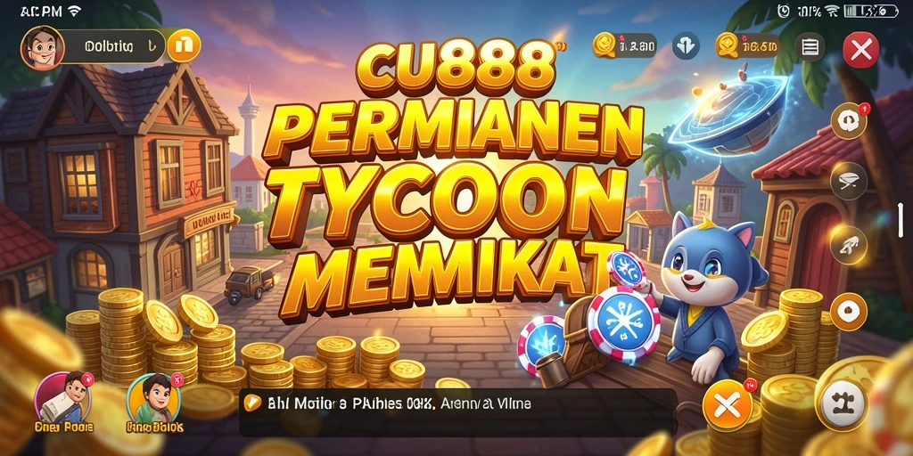 Screenshot utama CU888 yang menampilkan gameplay Tycoon yang menarik.