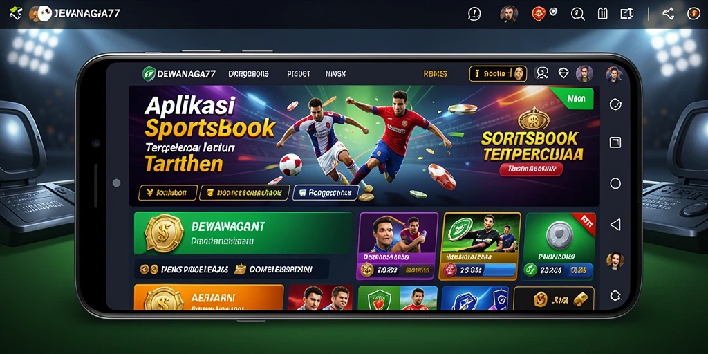 Tampilan gameplay seru di aplikasi DEWANAGA77 untuk taruhan olahraga.