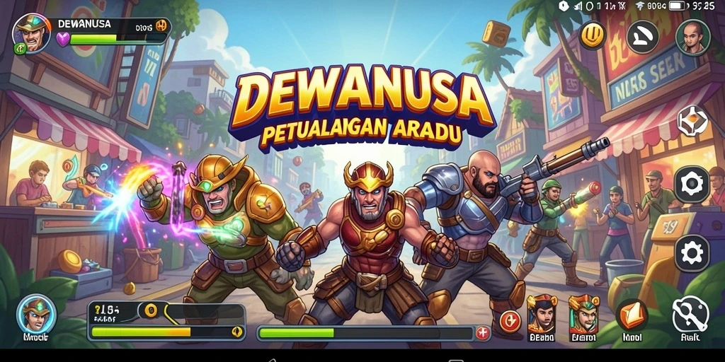 Screenshot gameplay DEWANUSA yang menampilkan aksi menarik dalam game Arcade.