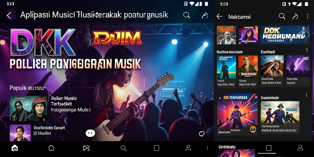 Gameplay DKK yang menarik dan interaktif dengan berbagai pilihan lagu.