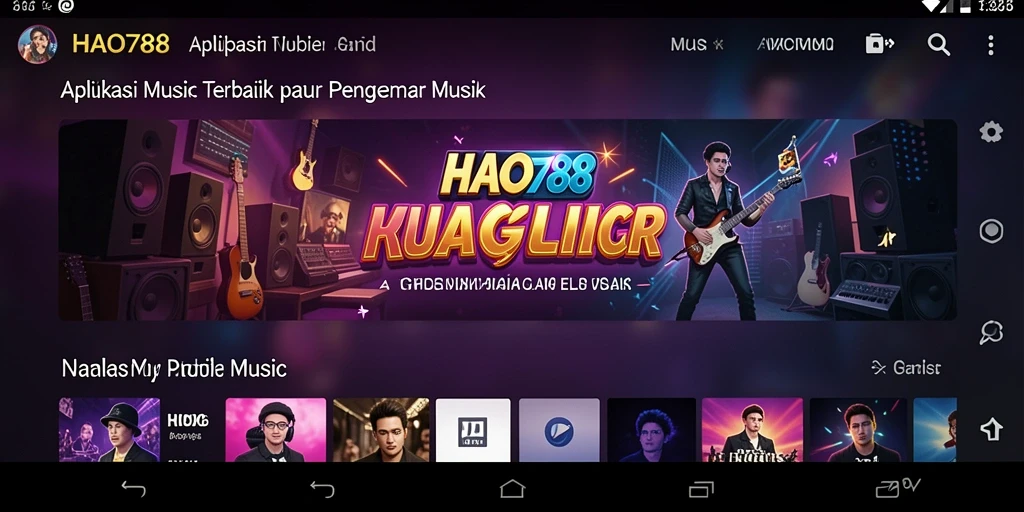 Tampilan gameplay HAO788 yang menarik dengan berbagai pilihan musik.