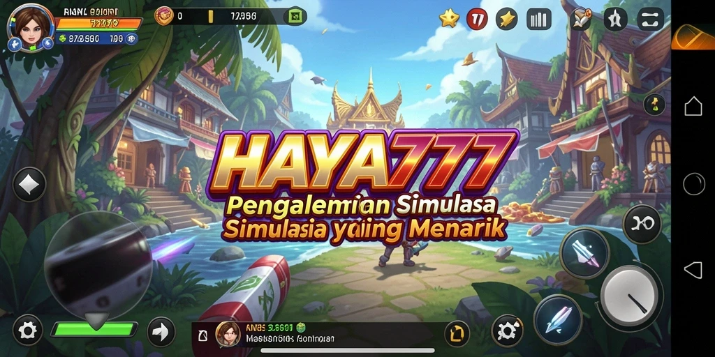 Screenshot menampilkan gameplay menarik HAYA777 dengan aktivitas simulasi.