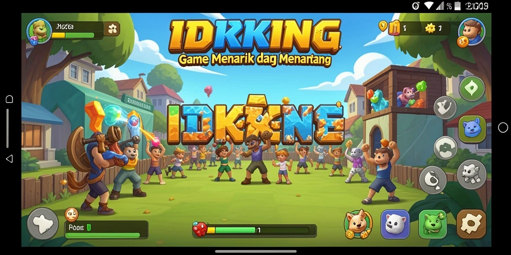 Tampilan gameplay menarik dari game Puzzle IDRKING.