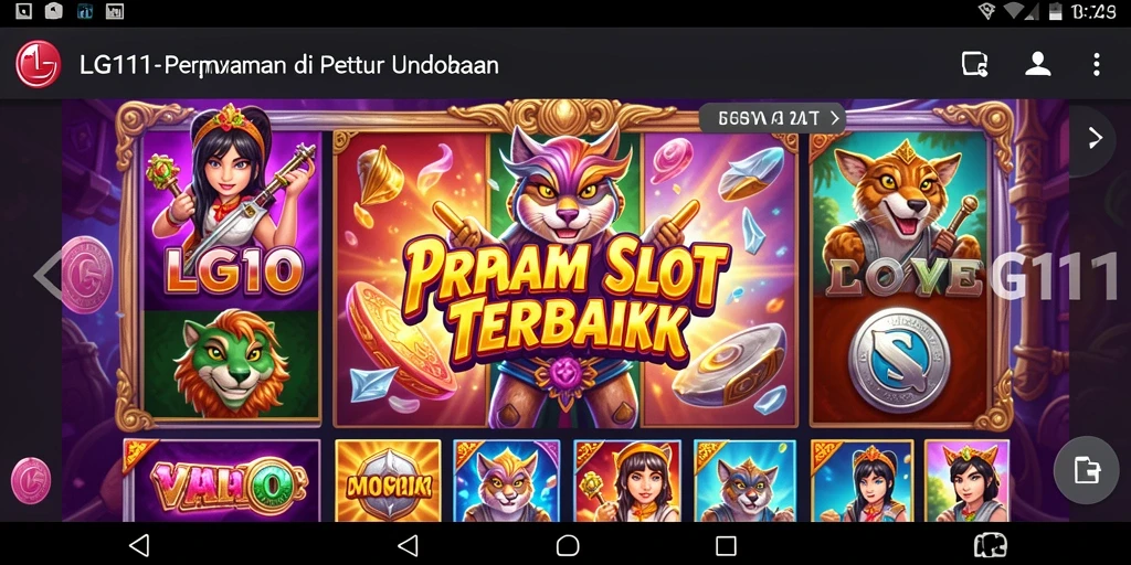 Screenshot utama LG111 menampilkan pengalaman gameplay Slot yang seru dan interaktif.