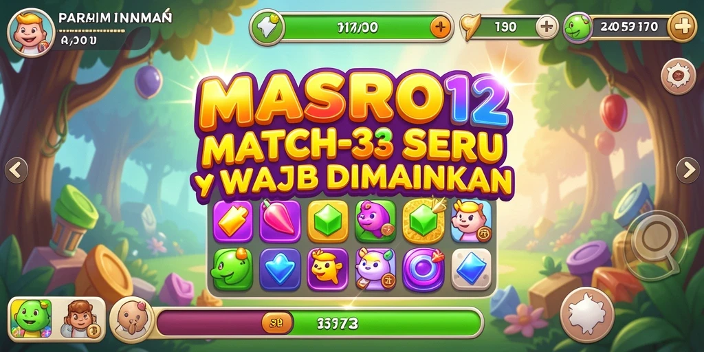 Tampilan gameplay <strong>MASBRO12</strong> yang seru dan penuh warna.