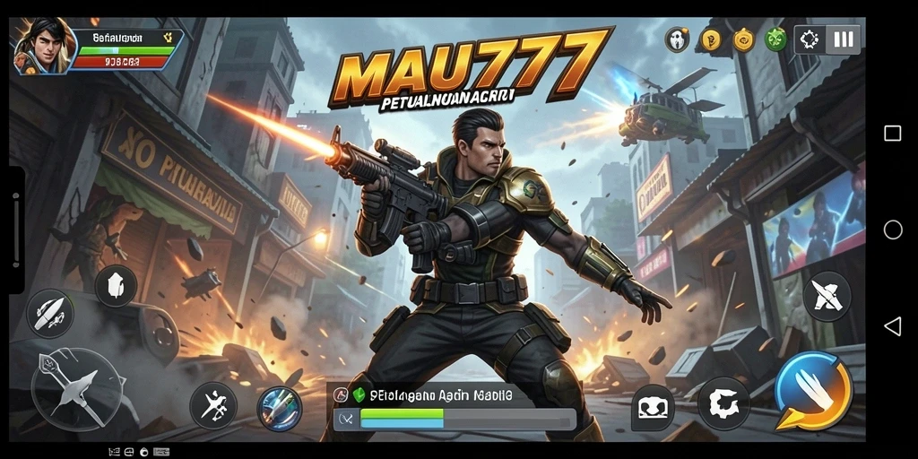 Tampilan gameplay dari MAU777 yang penuh aksi dan seru.