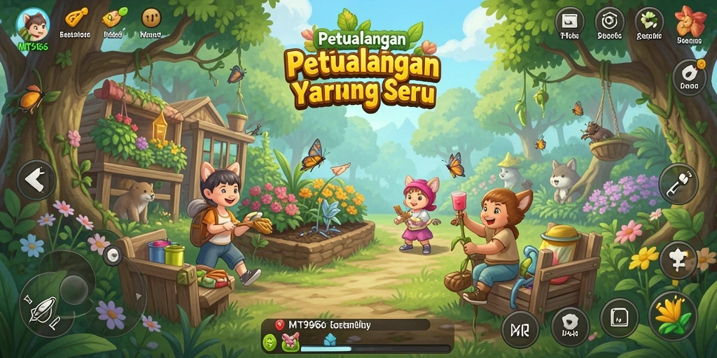 Screenshot utama MT966 menampilkan pengalaman gameplay Farming yang seru.