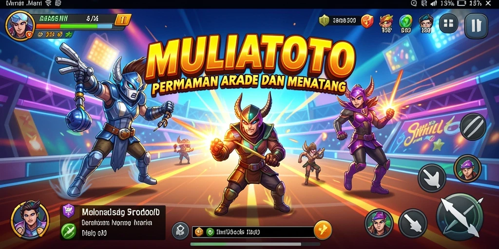 Tangkapan layar menunjukkan gameplay seru dari game Arcade MULIATOTO.