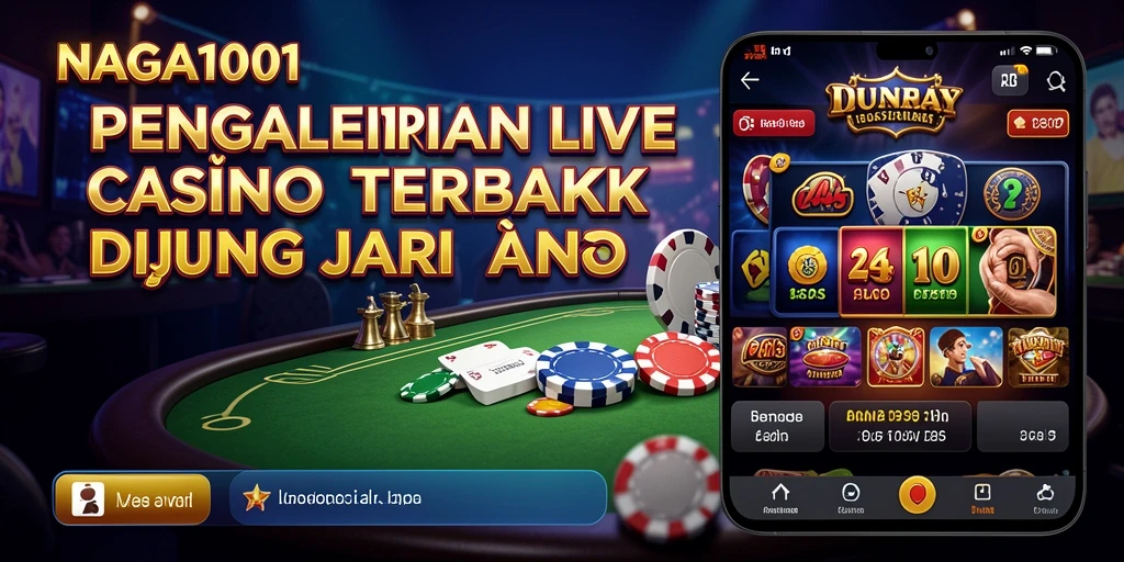 Gameplay Live Casino NAGA1001 dengan dealer profesional dan suasana nyata.