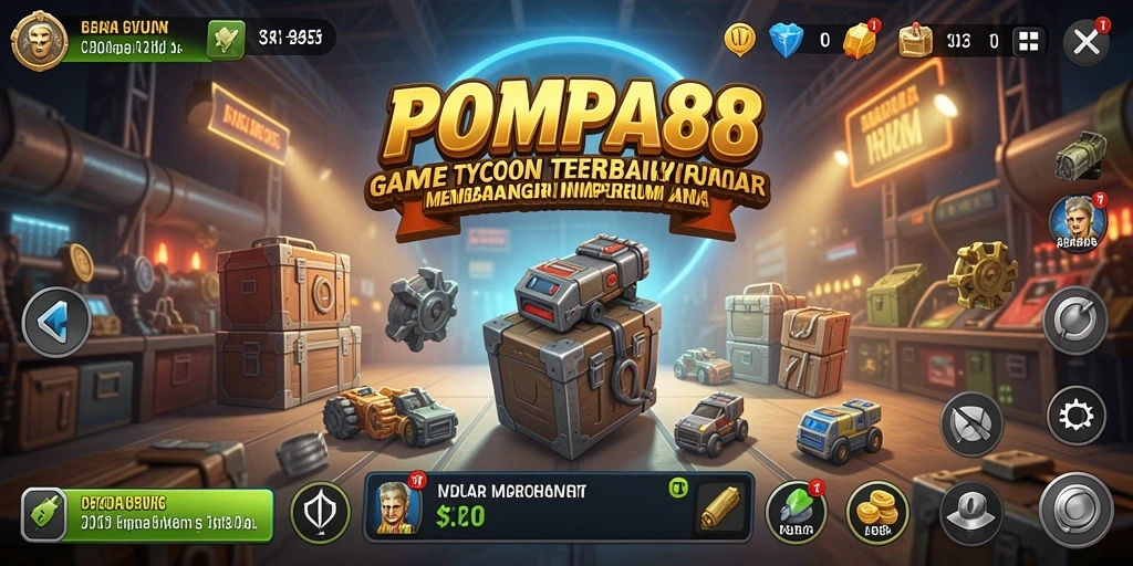 Tampilan menarik dari gameplay POMPA88 dengan elemen Tycoon yang mendalam.