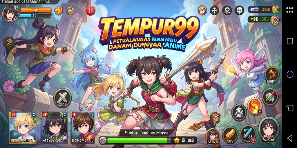 Tampilan visual menakjubkan dari gameplay TEMPUR99 yang penuh aksi.
