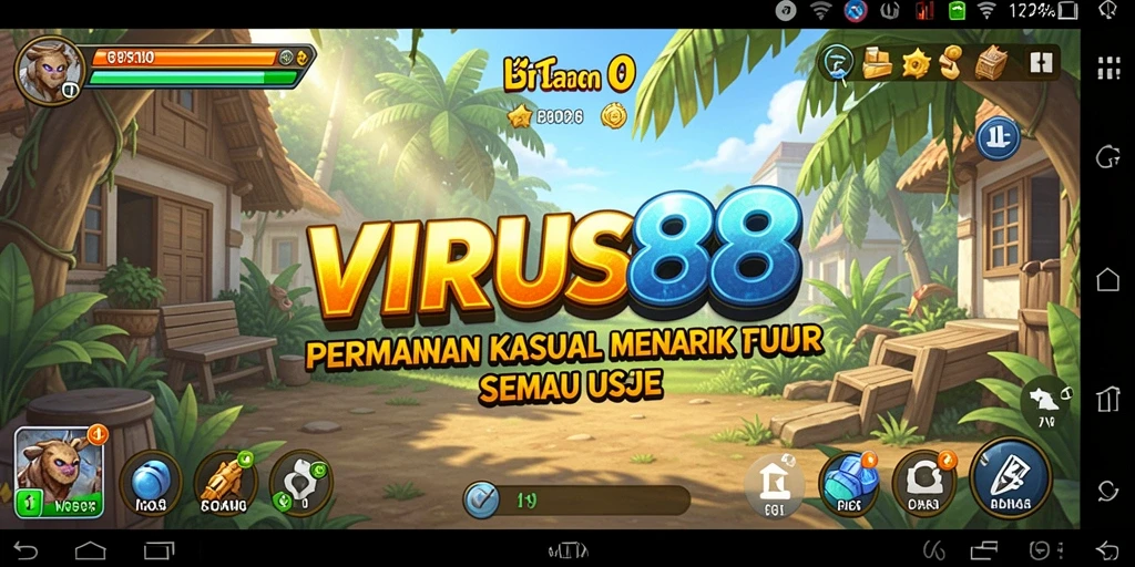 Tampilan gameplay VIRUS88 yang menarik dan menghibur.