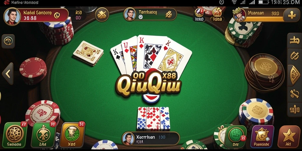 Tampilan gameplay QiuQiu yang menarik dan seru di X88.